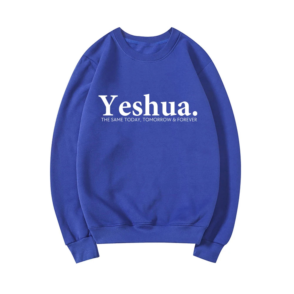 Vintage Yeshua Christian Sweatshirt Christian Apparel Faith Gift Women Worship Sweatshirt Christian Hoodie Jesus Pullovers Top