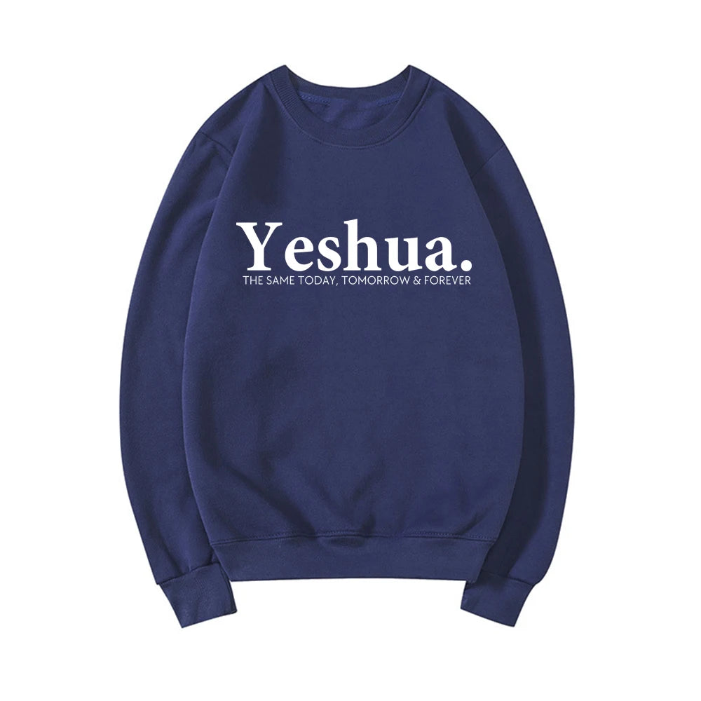 Vintage Yeshua Christian Sweatshirt Christian Apparel Faith Gift Women Worship Sweatshirt Christian Hoodie Jesus Pullovers Top